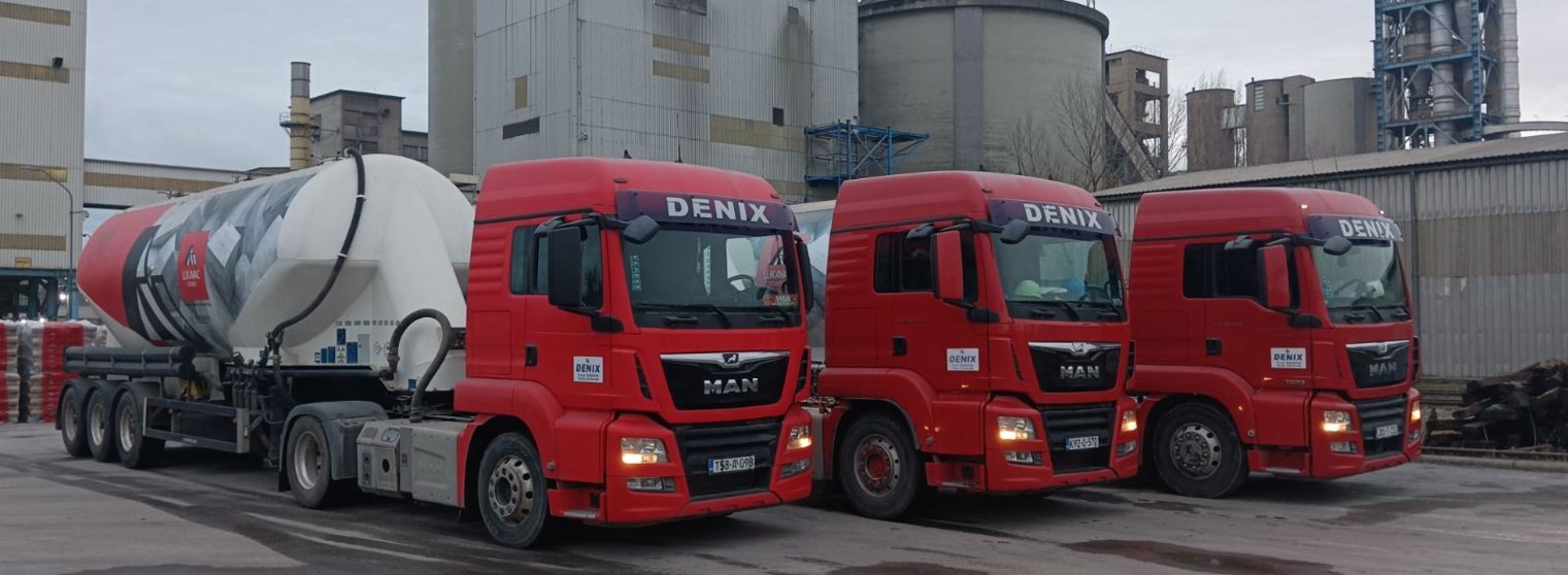 Denix MAN tegljači sa silo cisternom na utovaru