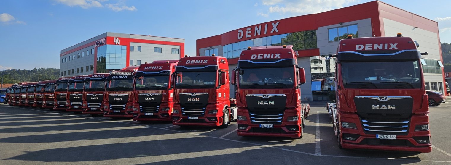 Vozni park Denix — MAN tegljači ispred sjedišta firme